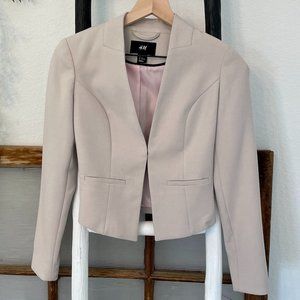 Tan Cropped H&M Blazer US 2